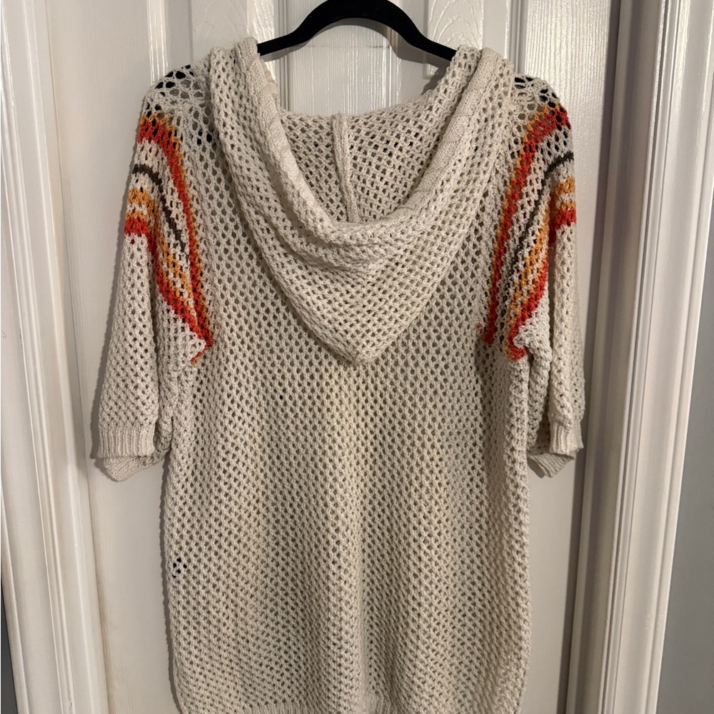 POL Cream Knit Crochet Top size L - Picture 4 of 4